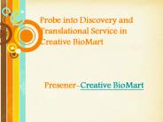 Probe into Discovery and Translational Service in Creative BioMart
