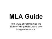 MLA Guide