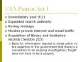 USA Patriot Act I PowerPoint PPT Presentation