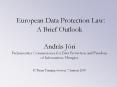 European Data Protection Law: A Brief Outlook Andr PowerPoint PPT Presentation