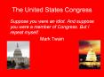 The United States Congress PowerPoint PPT Presentation
