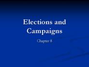 Elections and Campaigns