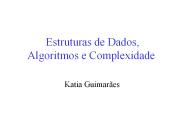 Estruturas de Dados, Algoritmos e Complexidade