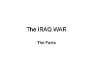 The IRAQ WAR
