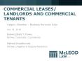 COMMERCIAL LEASES/ LANDLORDS AND COMMERCIAL TENANTS PowerPoint PPT Presentation