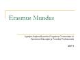 Erasmus Mundus PowerPoint PPT Presentation