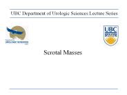 Scrotal Masses