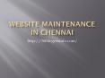 Website Maintenance in chennai, PowerPoint PPT Presentation