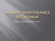 Website Maintenance in chennai,