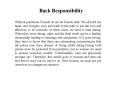 Back Responsibility PowerPoint PPT Presentation
