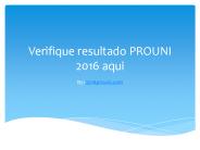 resultado prouni