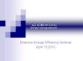 Emerson Energy Efficiency Seminar PowerPoint PPT Presentation