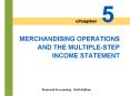 MERCHANDISING OPERATIONS AND THE MULTIPLE-STEP INCOME STATEMENT PowerPoint PPT Presentation