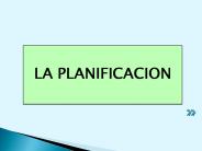 LA PLANIFICACI