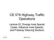 CE 578 Highway Traffic Operations