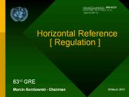 Horizontal Reference [ Regulation ]