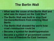 The Berlin Wall