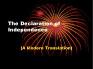 The Declaration of Independence