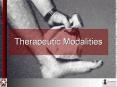 Therapeutic Modalities PowerPoint PPT Presentation