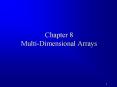 Chapter 8 Multi-Dimensional Arrays PowerPoint PPT Presentation