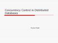 Concurrency Control in Distributed Databases PowerPoint PPT Presentation
