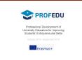 Professional Development of University Educators for Improving Students' Entrepreneurial Skills PowerPoint PPT Presentation