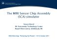 The MIRI Sensor Chip Assembly (SCA) simulator PowerPoint PPT Presentation