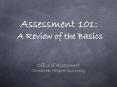 Assessment 101: PowerPoint PPT Presentation
