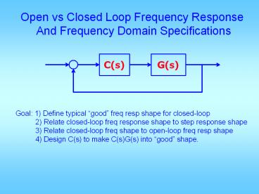 Elements of Feedback Control