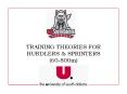 TRAINING THEORIES FOR HURDLERS PowerPoint PPT Presentation