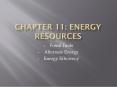 Chapter 11: Energy Resources PowerPoint PPT Presentation