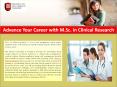 MSc in Clinical Research, Part Time Courses For Science Graduates PowerPoint PPT Presentation