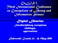 CoLIS 3 Third International Conference on Conceptions of Library and Information Science PowerPoint PPT Presentation