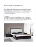Top 5 Furnishing Ideas for First Time Buyers!! PowerPoint PPT Presentation