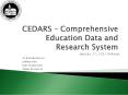 CEDARS  PowerPoint PPT Presentation