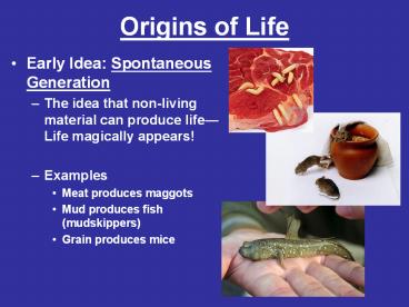 Origins of Life