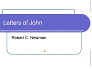 Letters of John