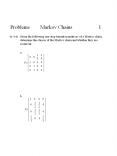 Problems    Markov Chains          1 PowerPoint PPT Presentation