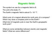 Magnetic fields