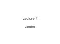 Coupling PowerPoint PPT Presentation