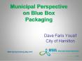 Municipal Perspective on Blue Box Packaging PowerPoint PPT Presentation