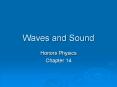 Waves and Sound PowerPoint PPT Presentation