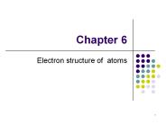 Electron structure of atoms