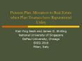 Pension Plan Allocation to Real Estate when Plan Trustees have Reputational Utility PowerPoint PPT Presentation