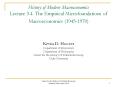 History of Modern Macroeconomics Lecture 3.4. The Empirical Microfoundations of Macroeconomics (1945-1970)  Kevin D. Hoover Department of Economics Department of Philosophy Center for the History of Political Economy Duke University PowerPoint PPT Presentation