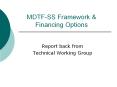 MDTF-SS Framework PowerPoint PPT Presentation