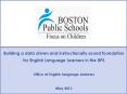 Building a data driven and instructionally sound foundation for English Language Learners in the BPS Office of English Language Learners May 2013 PowerPoint PPT Presentation