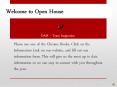Welcome to Open House PowerPoint PPT Presentation