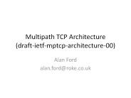Multipath TCP Architecture (draft-ietf-mptcp-architecture-00)