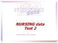 NURSING data Test 2 PowerPoint PPT Presentation